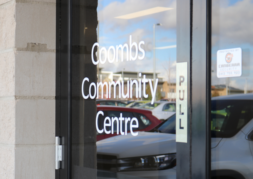 Coombs Community Hall Door